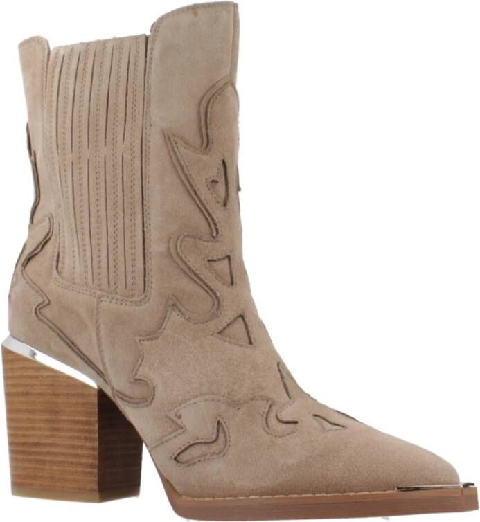 Alma en Pena Western Style Cowboy Boots Brown Dames