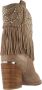 Alma en Pena Studded Fringed Enkellaarzen Beige Dames - Thumbnail 8