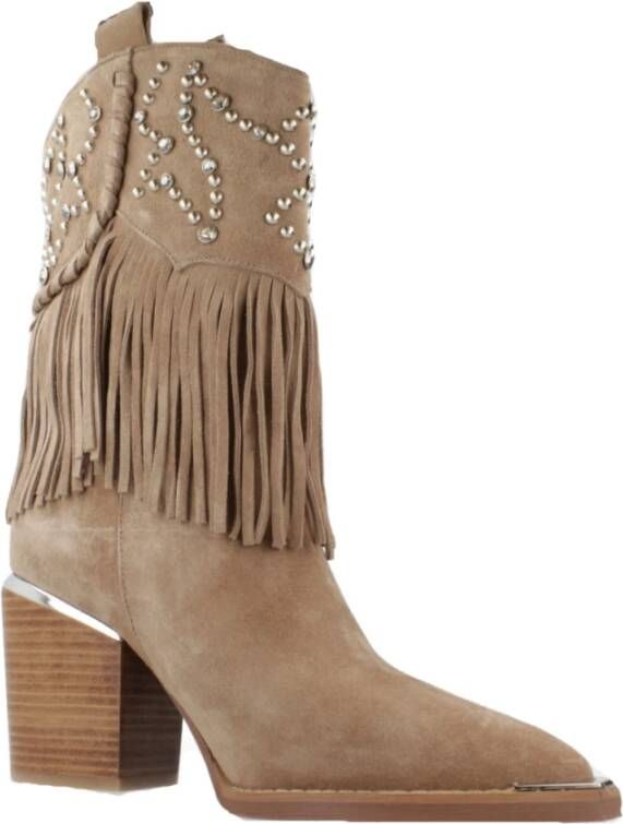 Alma en Pena Western Style Cowboy Boots Brown Dames