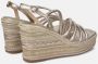 Alma en Pena Wig Sandalen met Sprankelende Details Yellow Dames - Thumbnail 3