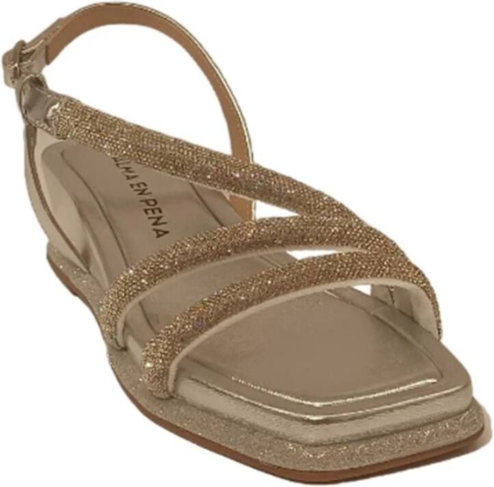 Alma en Pena Zilveren Casual Dames Sandalen Gray Dames