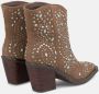 Alma en Pena Zilveren enkel laarzen met studs Brown Dames - Thumbnail 3