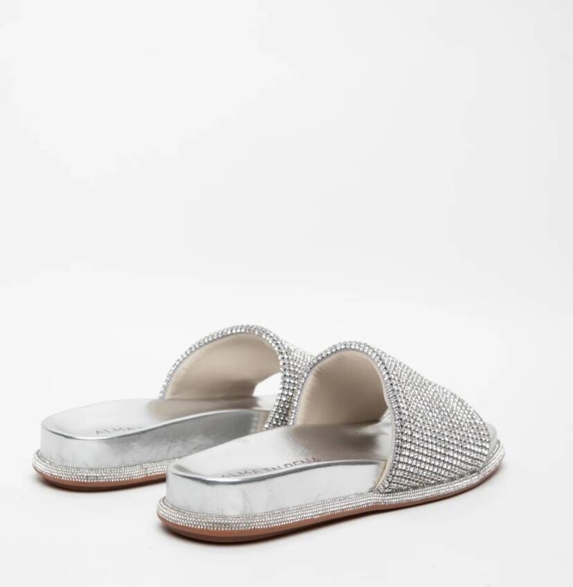 Alma en Pena Zilveren Strass Sandalen Gray Dames