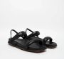 Alma en Pena Zwarte Strass Sandalen Dubbele Band Black Dames - Thumbnail 6