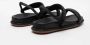 Alma en Pena Zwarte Strass Sandalen Dubbele Band Black Dames - Thumbnail 7