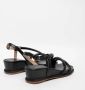 Alma en Pena Zwarte Strass Sandalen met Sleehak Black Dames - Thumbnail 6