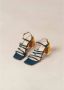 ALOHAS Aubrey Leren Sandalen Blue Dames - Thumbnail 7