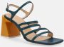 ALOHAS Aubrey Leren Sandalen Blue Dames - Thumbnail 9