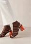 ALOHAS Aubrey Leren Sandalen Brown Dames - Thumbnail 4