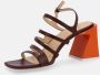 ALOHAS Aubrey Leren Sandalen Brown Dames - Thumbnail 10