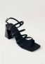 ALOHAS Aubrey Total Leren Sandalen Black Dames - Thumbnail 4