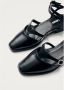 ALOHAS Aveline Leren Ballet Flats Black Dames - Thumbnail 4