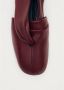 ALOHAS Burgundy Leren Ballet Flats Red Dames - Thumbnail 7