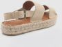 ALOHAS Dubbele riem sandalen Beige Dames - Thumbnail 12