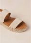 ALOHAS Dubbele riem sandalen Beige Dames - Thumbnail 6