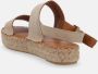 ALOHAS Dubbele riem sandalen Beige Dames - Thumbnail 9