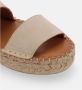 ALOHAS Dubbele riem sandalen Beige Dames - Thumbnail 10