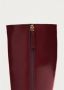 ALOHAS East Sleek Burgundy Leren Laarzen Red Dames - Thumbnail 4