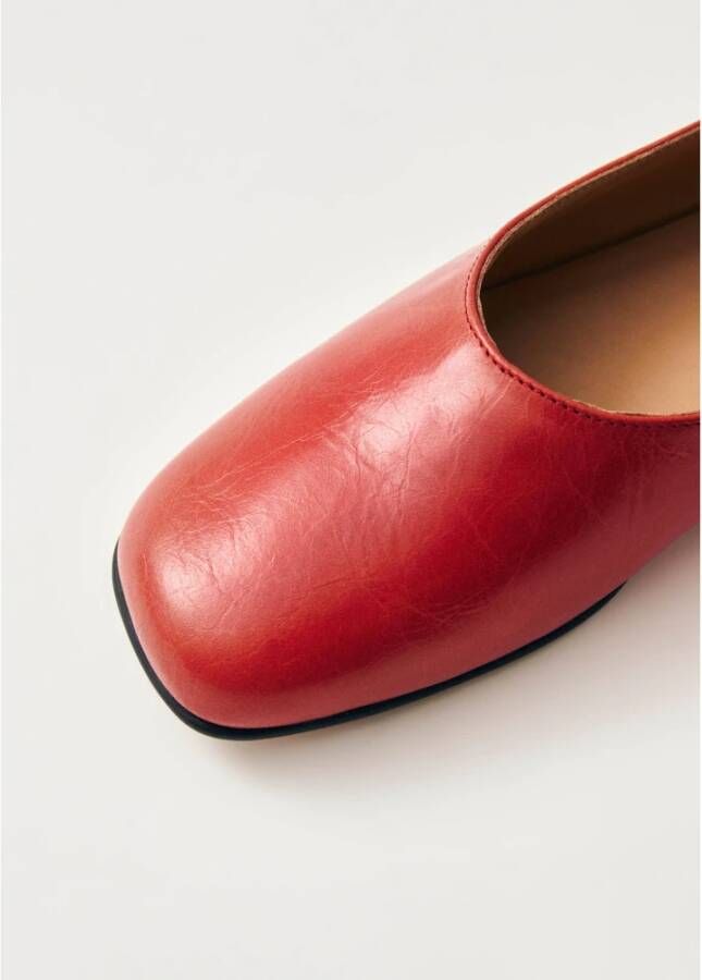 ALOHAS Edie Leren Ballet Flats Red Dames