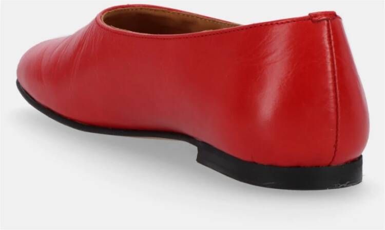 ALOHAS Edie Leren Ballet Flats Red Dames