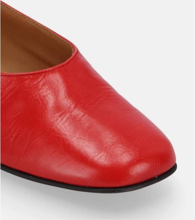 ALOHAS Edie Leren Ballet Flats Red Dames