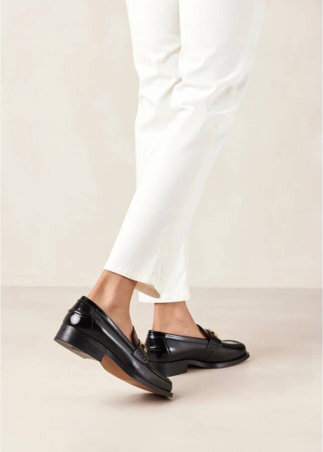 ALOHAS Elliot leren loafers Black Dames