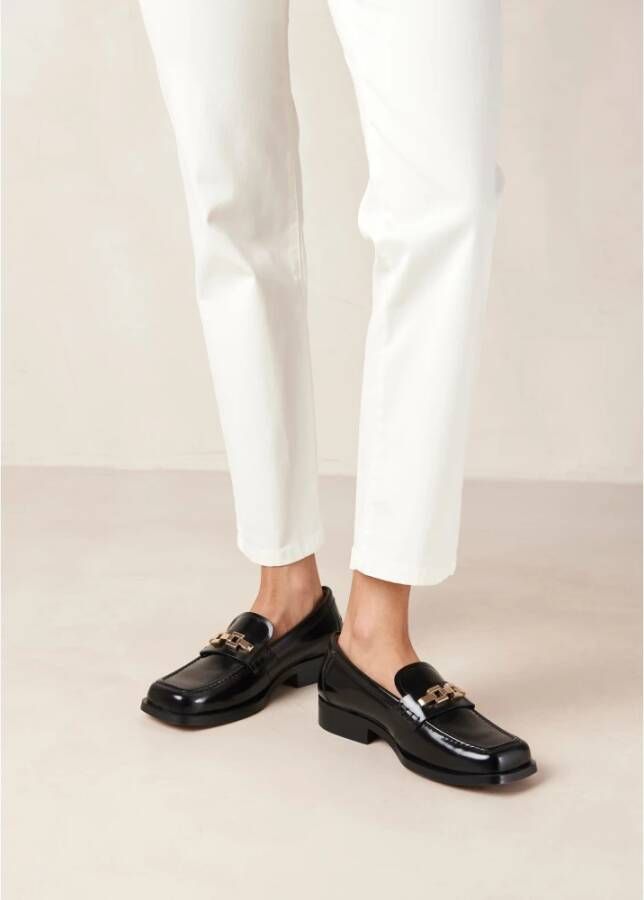 ALOHAS Elliot leren loafers Black Dames