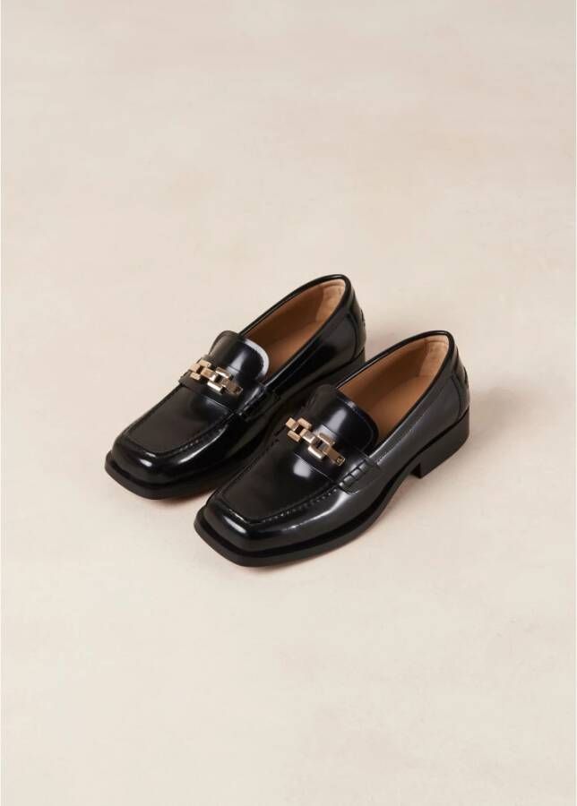 ALOHAS Elliot leren loafers Black Dames