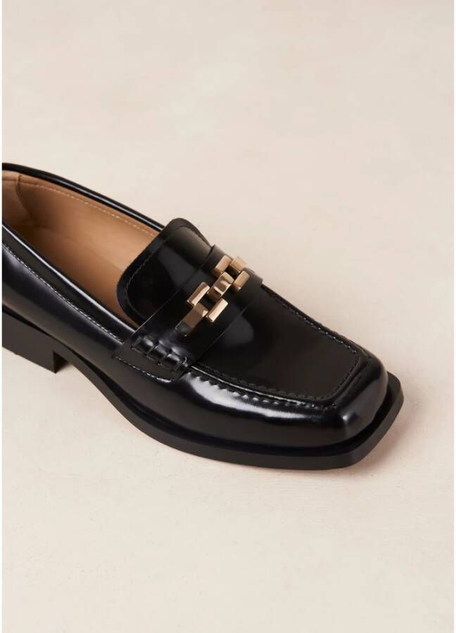 ALOHAS Elliot leren loafers Black Dames