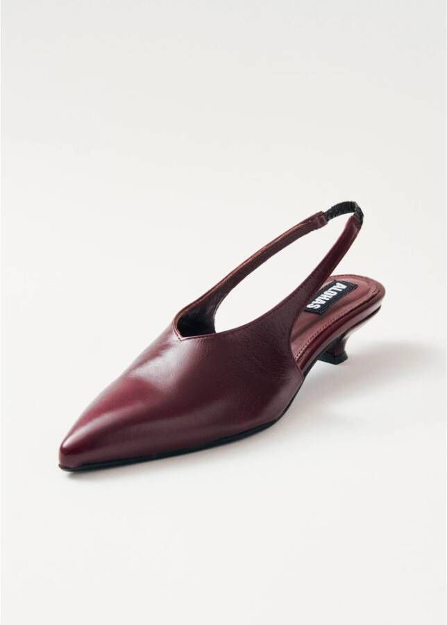 ALOHAS Eros Bourgondische Leren Pumps Red Dames