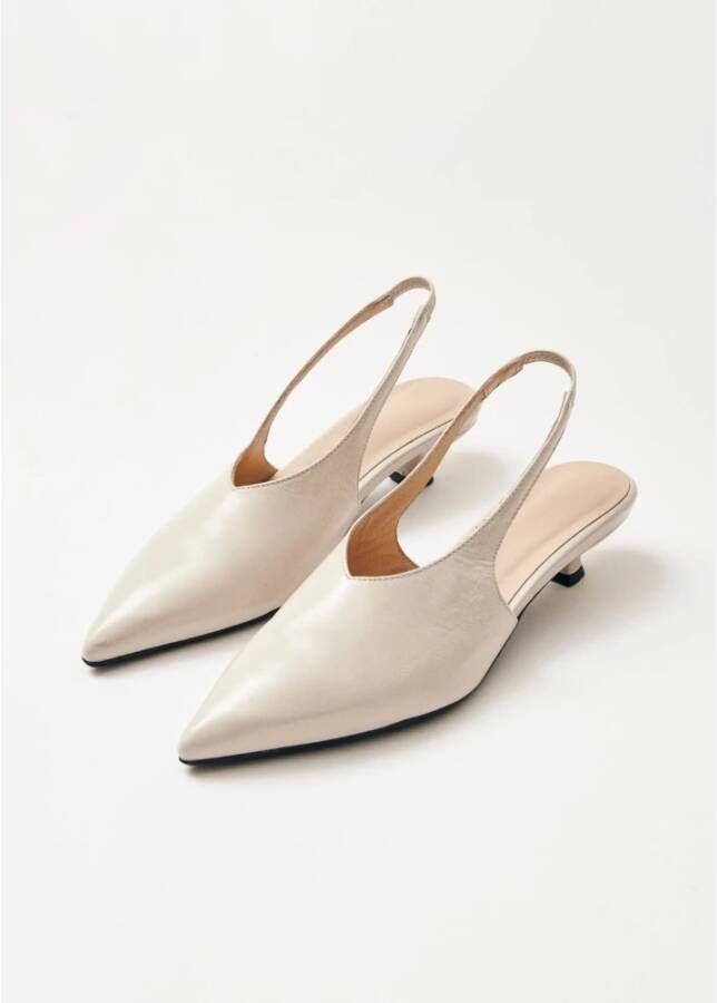 ALOHAS Eros Crème Leren Pumps White Dames