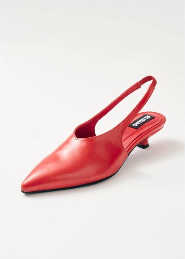 ALOHAS Eros Rode Leren Pumps Red Dames