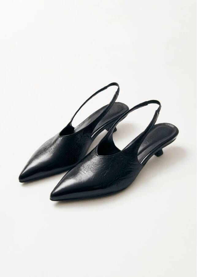 ALOHAS Eros Zwarte Leren Pumps Black Dames