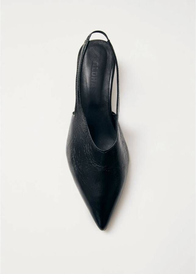 ALOHAS Eros Zwarte Leren Pumps Black Dames