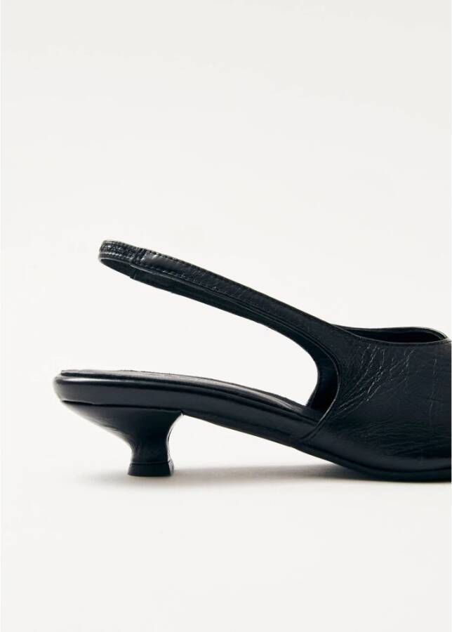 ALOHAS Eros Zwarte Leren Pumps Black Dames