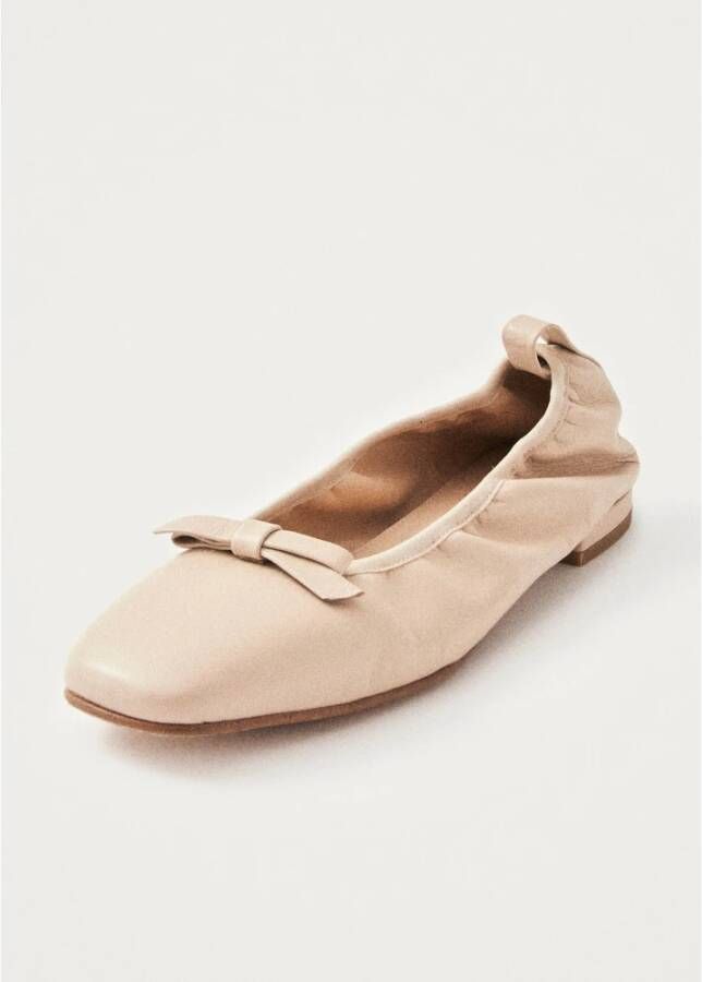 ALOHAS Freya Crème Leren Ballet Flats Beige Dames