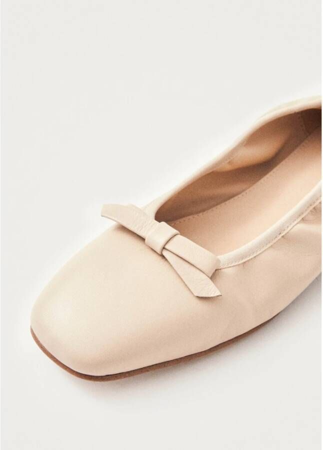 ALOHAS Freya Crème Leren Ballet Flats Beige Dames