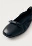 ALOHAS Freya Zwarte Leren Ballet Flats Black Dames - Thumbnail 4