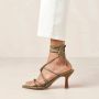 ALOHAS Belinda Leren Sandalen Green Dames - Thumbnail 4