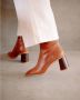 ALOHAS Beige Laarzen met Houten Zool Beige Dames - Thumbnail 10