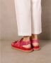 ALOHAS Harper Bicolor Magenta Leren Sandalen Red Dames - Thumbnail 9