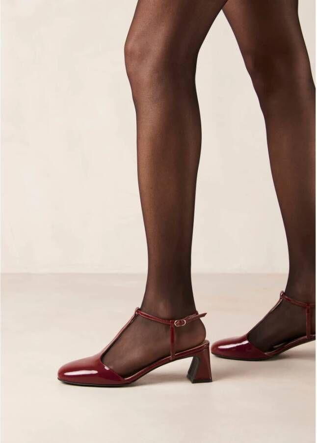 ALOHAS Jayne Onix Burgundy Leren Pumps Red Dames