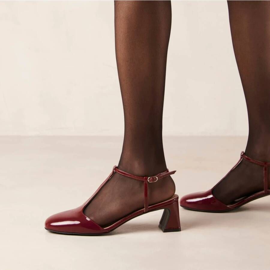 ALOHAS Jayne Onix Burgundy Leren Pumps Red Dames