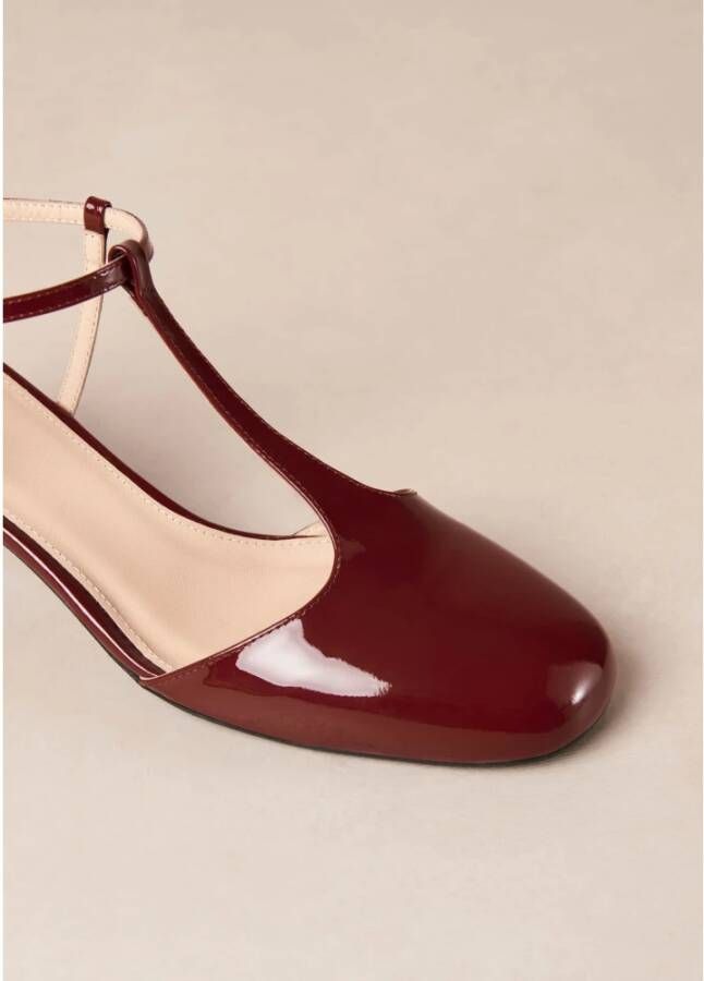 ALOHAS Jayne Onix Burgundy Leren Pumps Red Dames