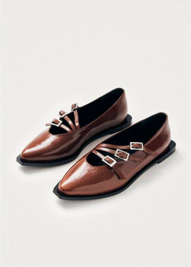 ALOHAS Jive Onix Bruin Leren Ballet Flats Brown Dames