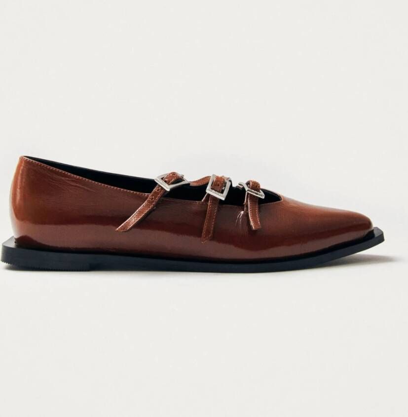 ALOHAS Jive Onix Bruin Leren Ballet Flats Brown Dames