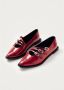 ALOHAS Jive Onix Rode Leren Ballet Flats Red Dames - Thumbnail 2