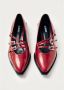 ALOHAS Jive Onix Rode Leren Ballet Flats Red Dames - Thumbnail 7