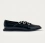 ALOHAS Jive Onix Zwart Leren Ballet Flats Black Dames - Thumbnail 3