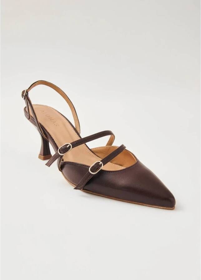 ALOHAS Joelle Bruin Leren Pumps Brown Dames